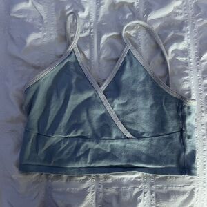 Brandy Melville Light Blue Wrap Tank Top
